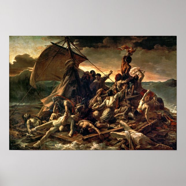 Poster Le radeau de la Méduse | Théodore Géricault | (Devant)