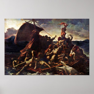 Poster Le Raft De La Méduse, Par Géricault Jean Louis Th