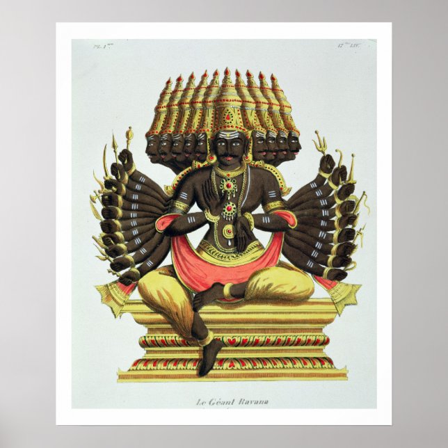Poster Le Ravana géant (litho coloré) (Devant)