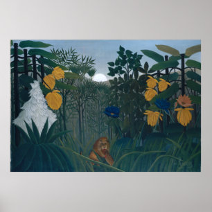 Poster Le Redressement du Lion - Henri Rousseau