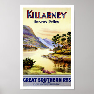 Poster Le réflexe du ciel de ~ de Killarney