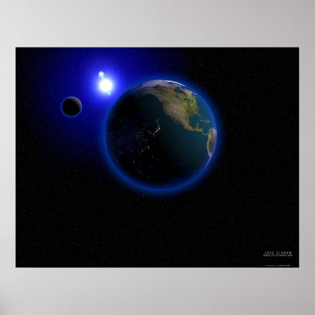 Poster Le refroidissement des soleils (Devant)