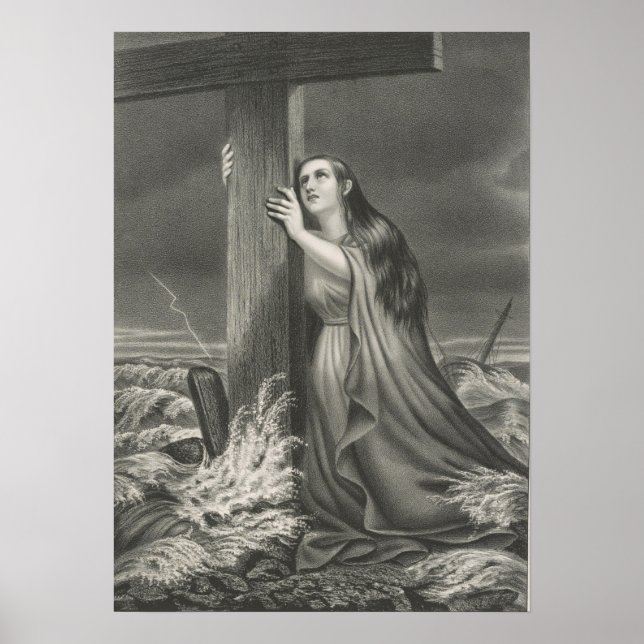 Poster Le Refuge des Chrétiens - Rocher des âges - 1868 (Devant)