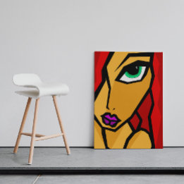 Poster Le regard profond - art abstrait