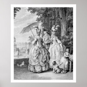 Poster Le rendez-vous à marneux, gravé par Karl Guttenbe