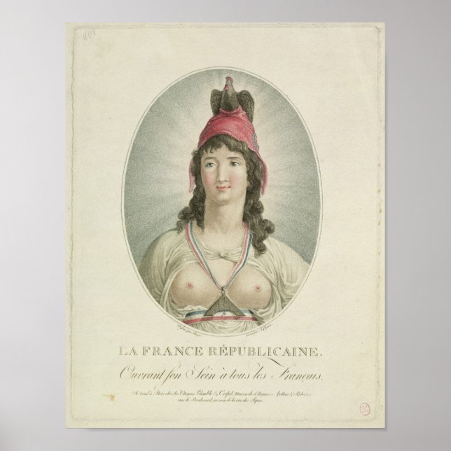Poster Le Républicain français, gravé par A. Clement (Devant)