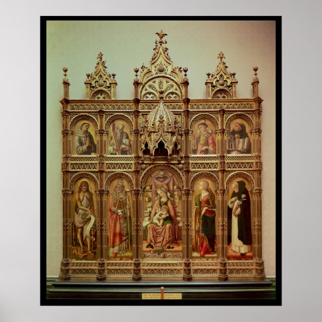 Poster Le Retable Demidoff, 1476 (Devant)