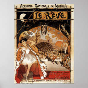 Poster Le Reve Ballet Performance Opéra