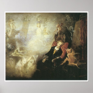 Poster Le rêve de l'artiste, 1857