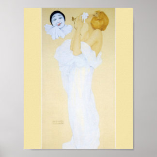 Poster Le rêve de Pierrot par Raphael Kirchner