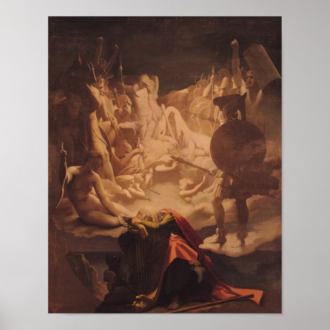 Poster Le rêve d'Ossian, 1813 (Devant)