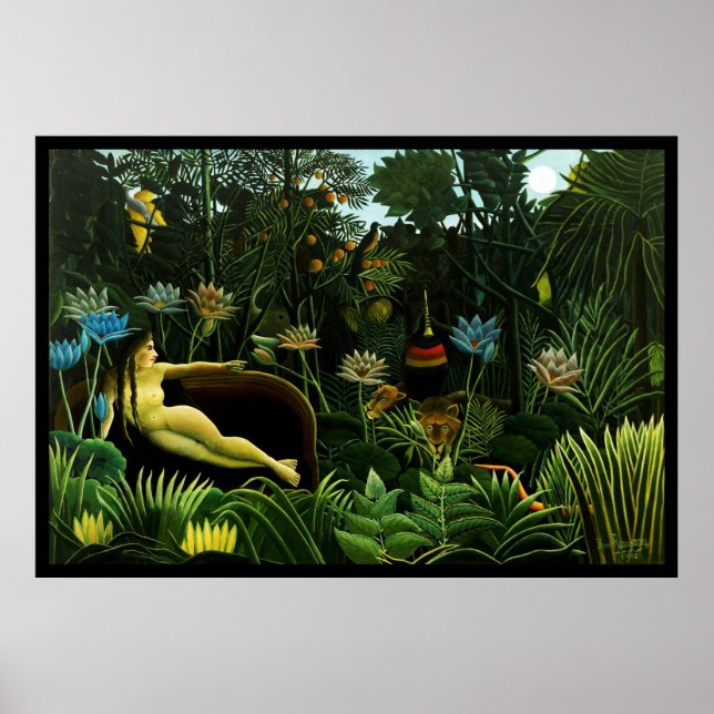 Poster Le rêve - Henri Rousseau (Devant)