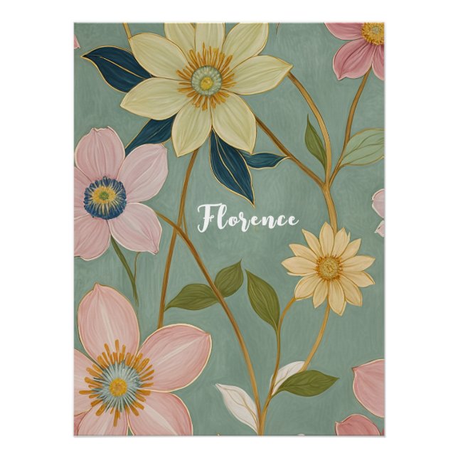 Poster Le réveil doux du printemps personnalisé (Devant)