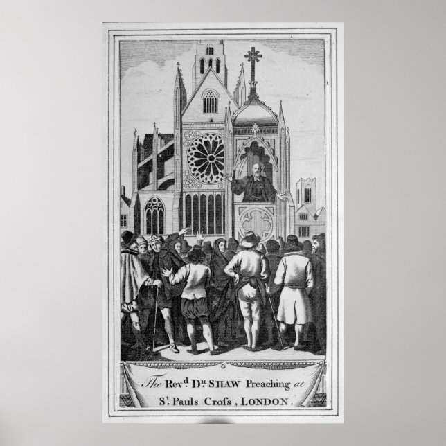 Poster Le Révérend Dr Shaw prêcher (Devant)
