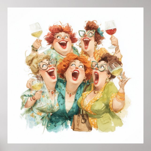 Poster Le rire nocturne des dames (Devant)