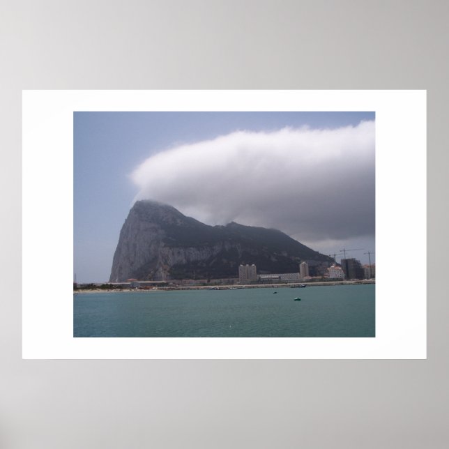 Poster Le Rocher, Gibraltar (Devant)