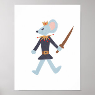 Poster Le Roi Art Print de rat