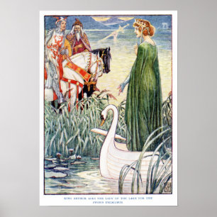 Poster Le roi Arthur et la dame du lac