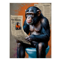 Le roi Chimpanzé dans un style pop art vibrant" -