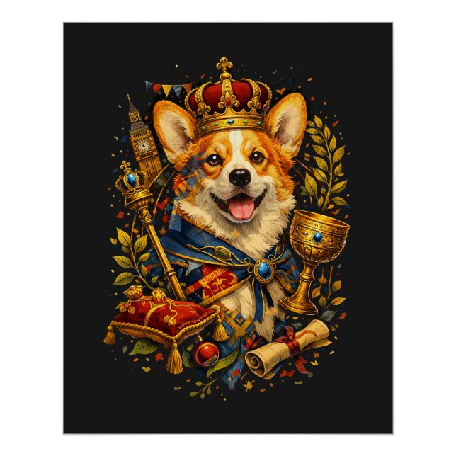 Poster Le Roi Corgi (Devant)