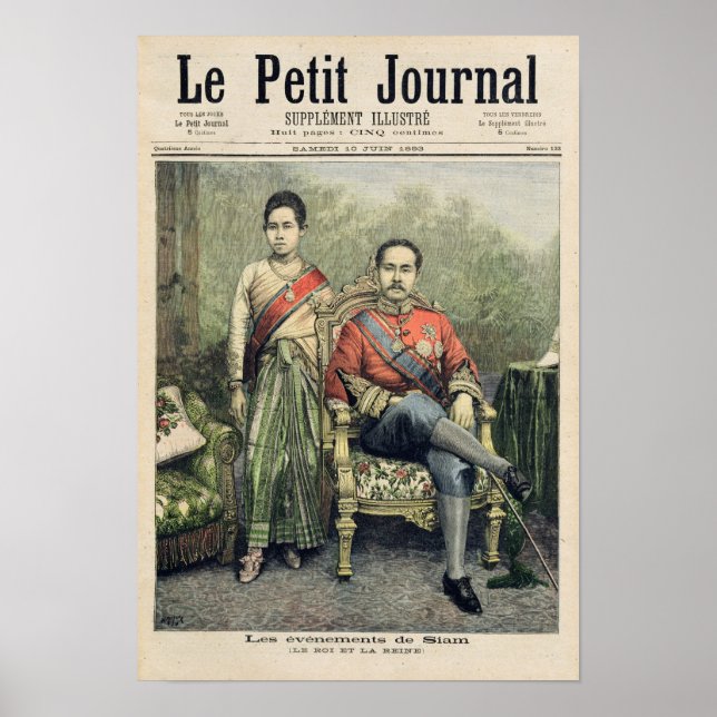 Poster Le roi et la reine du Siam (Devant)