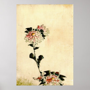 Poster Le rose fleurit 1840