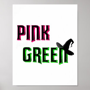 Poster Le rose Va Bien Avec Le Vert