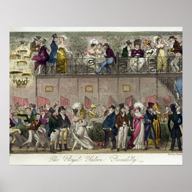 Poster Le Royal Saloon, Piccadilly, de "The English Sp (Devant)