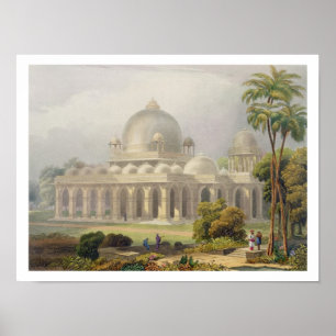 Poster Le Roza chez Mehmoodabad dans Guzerat, ou la tombe