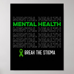 Poster Le Ruban Stigmatiste De La Sensibilisation À La Sa
