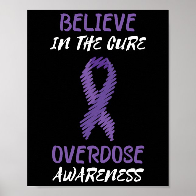 Poster Le Ruban Violet Croit En L'Adjétion D'Overdose De  (Devant)