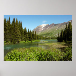 Poster Le ruisseau Grinnell au parc national Glacier