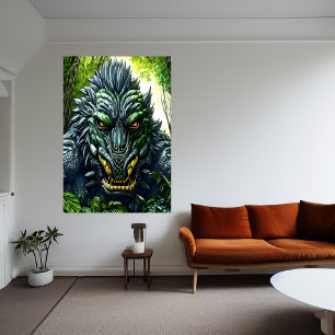 Poster Le rythme des Imaginaires dans la forêt   AI Art P