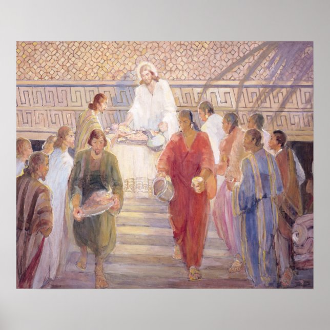 Poster Le sacrement, 1950-51, Minerva Teichert (1888-1977 (Devant)