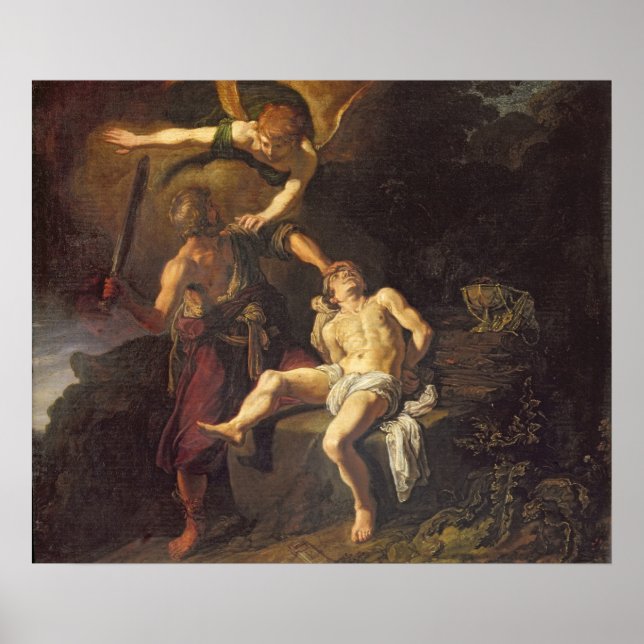 Poster Le Sacrifice d'Isaac, 1616 (Devant)