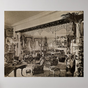Poster Le salon, Wickham Hall, Kent, 1897