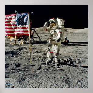 Poster Le salut d'un héros d'Apollo 17