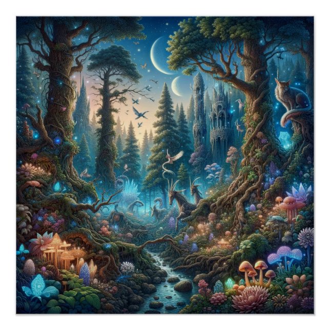 Poster Le sanctuaire de la forêt mystique (Devant)