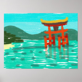 Poster Le sanctuaire d'Itsukushima