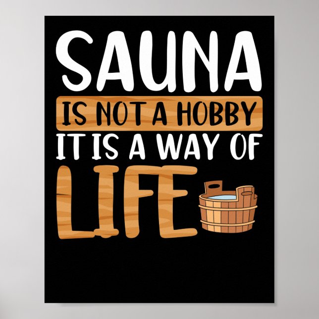 Poster Le sauna n'est pas un hobby (Devant)