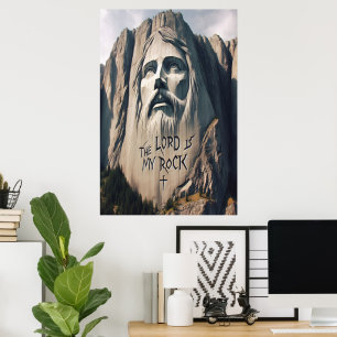 Poster Le Sauveur De Pierre Le Seigneur Est Mon Rocher