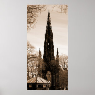 Poster Le Scott Memorial Sepia