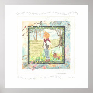 Poster Le SEIGNEUR est mon berger-garçon