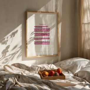 Poster Le Seigneur Est Mon Berger Psaume 23 Art
