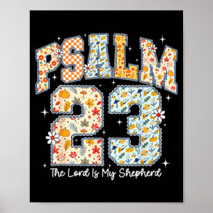 Poster Le Seigneur Est Mon Berger Psaume 23 Bible Chrétie