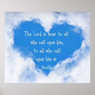 Poster Le Seigneur est Près de Tous Citation Biblique Ins