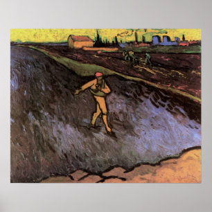 Poster Le Semeur : Banlieue d'Arles par Vincent van Gogh