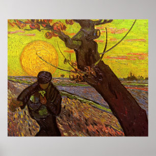 Poster Le Semeur par Vincent van Gogh