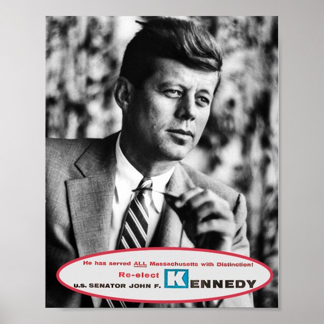 Poster Le sénateur John F. Kennedy 1958 (Devant)