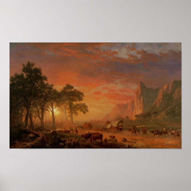 Poster Le sentier de l'Oregon (Devant)